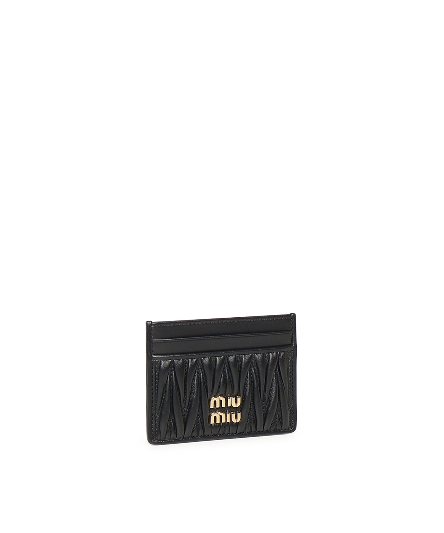 Portacarte in nappa matelassé 5MC076 AFPPF0002 MIU MIU 