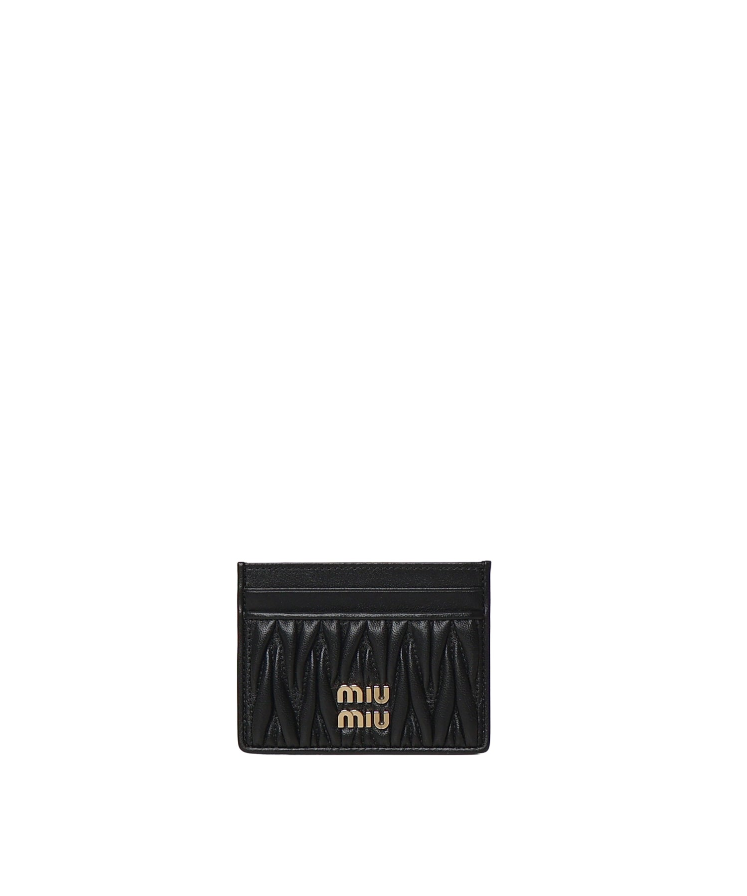 Portacarte in nappa matelassé 5MC076 AFPPF0002 MIU MIU 
