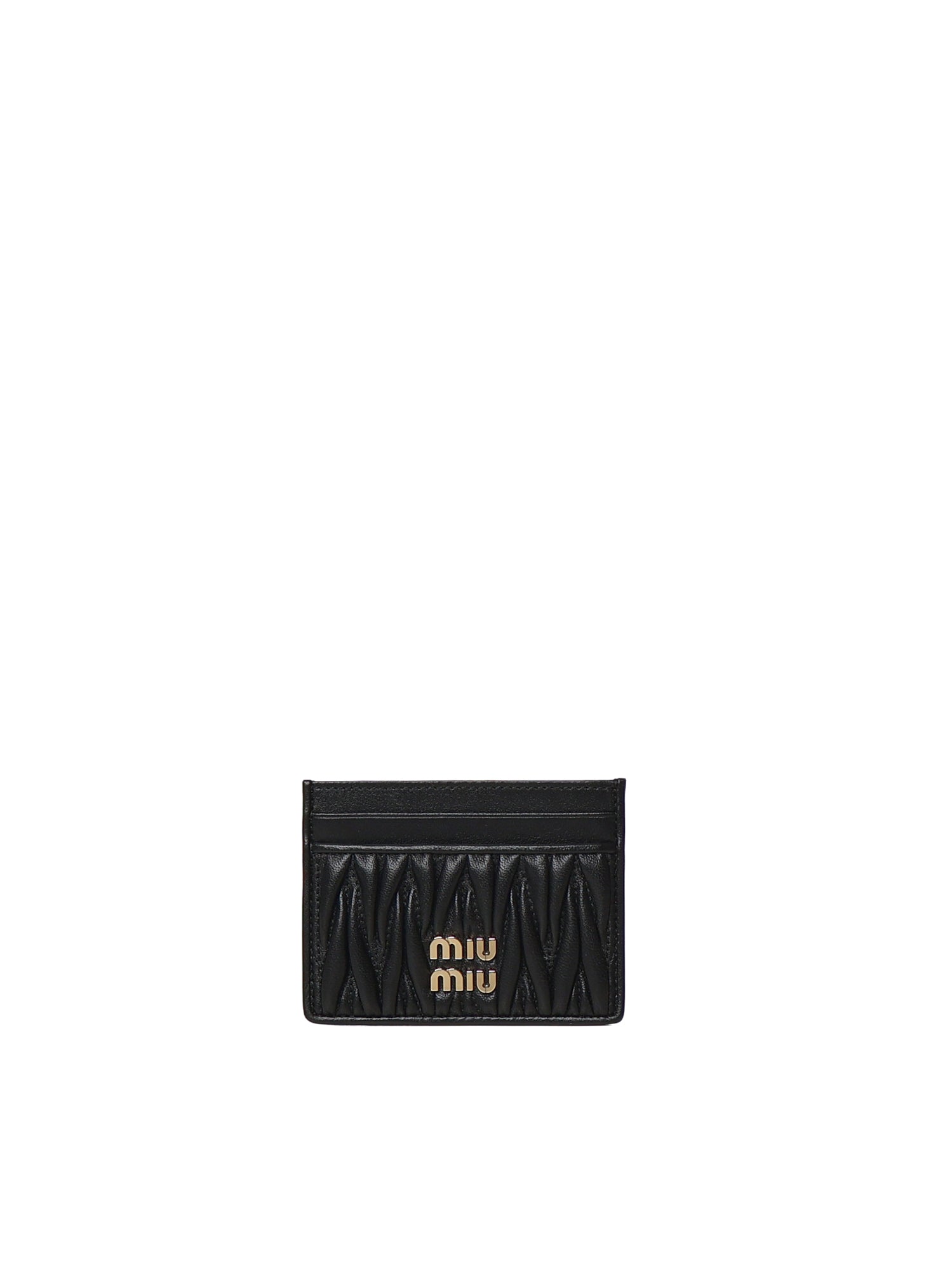 Portacarte in nappa matelassé 5MC076 AFPPF0002 MIU MIU 