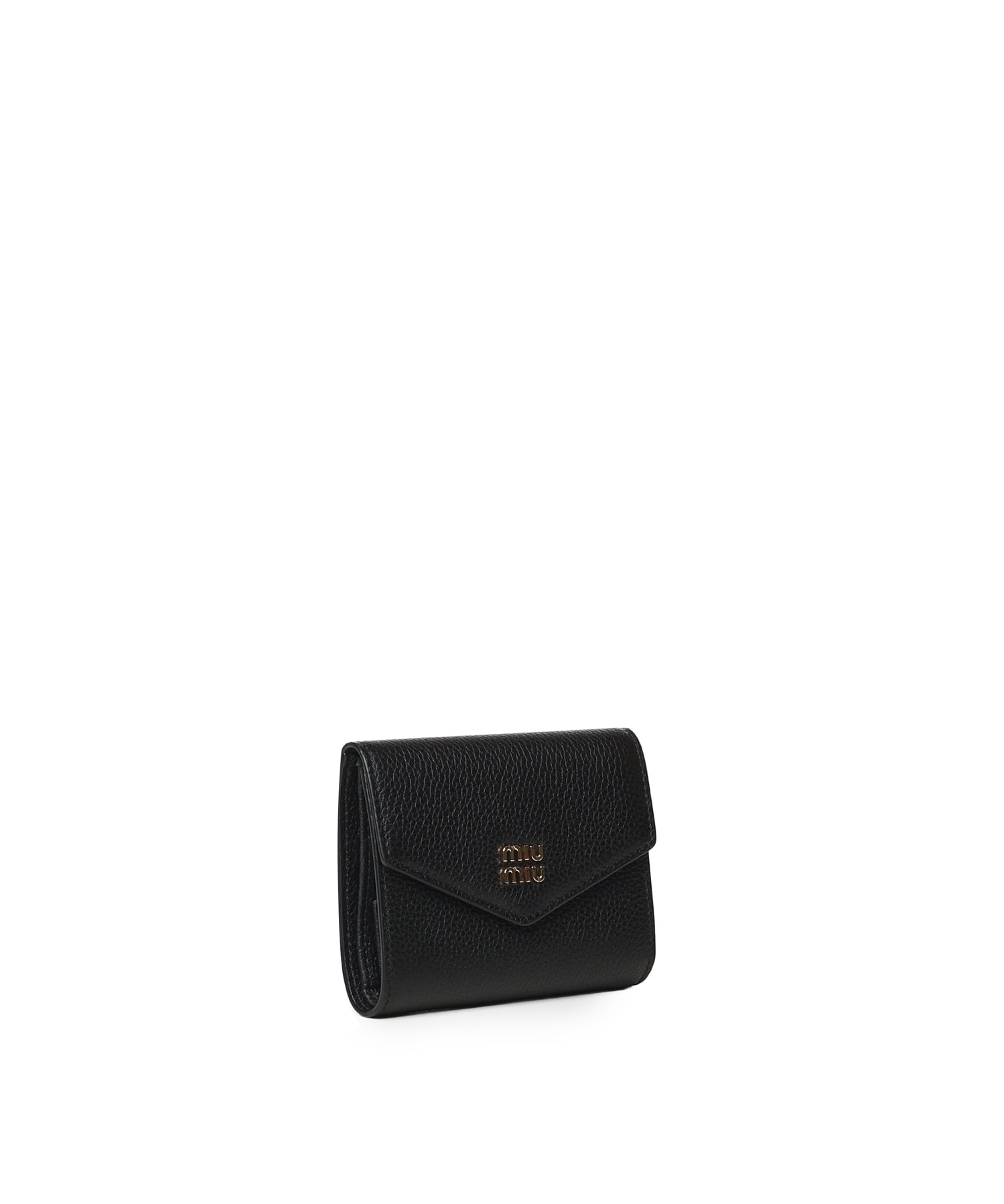 Portafoglio piccolo in pelle con logo 5MH040 ADT7F0002 MIU MIU 