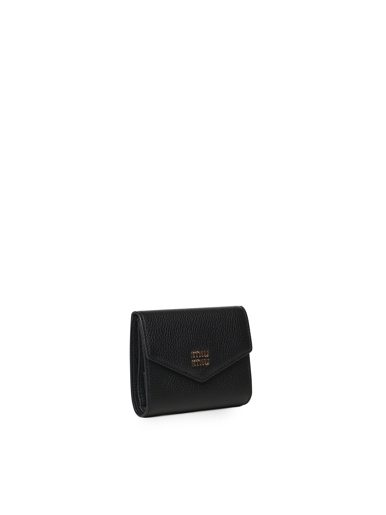 Portafoglio piccolo in pelle con logo 5MH040 ADT7F0002 MIU MIU 