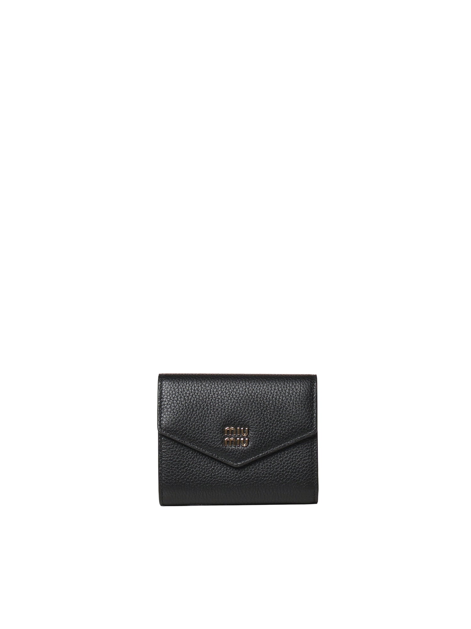 Portafoglio piccolo in pelle con logo 5MH040 ADT7F0002 MIU MIU 