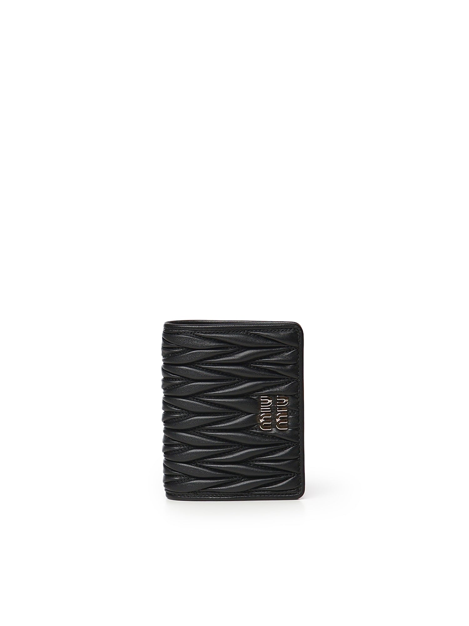 Portafoglio piccolo in nappa matelassé 5MV204 AFPPF0002 MIU MIU 