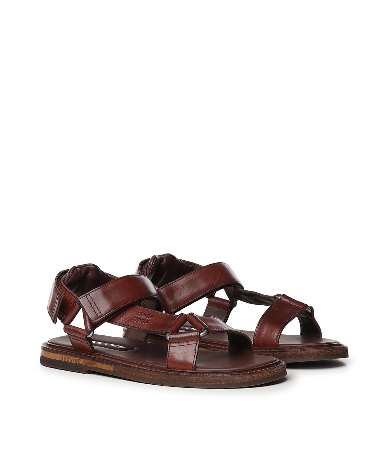 Sandali in pelle 5X724E V69F0201 MIU MIU 