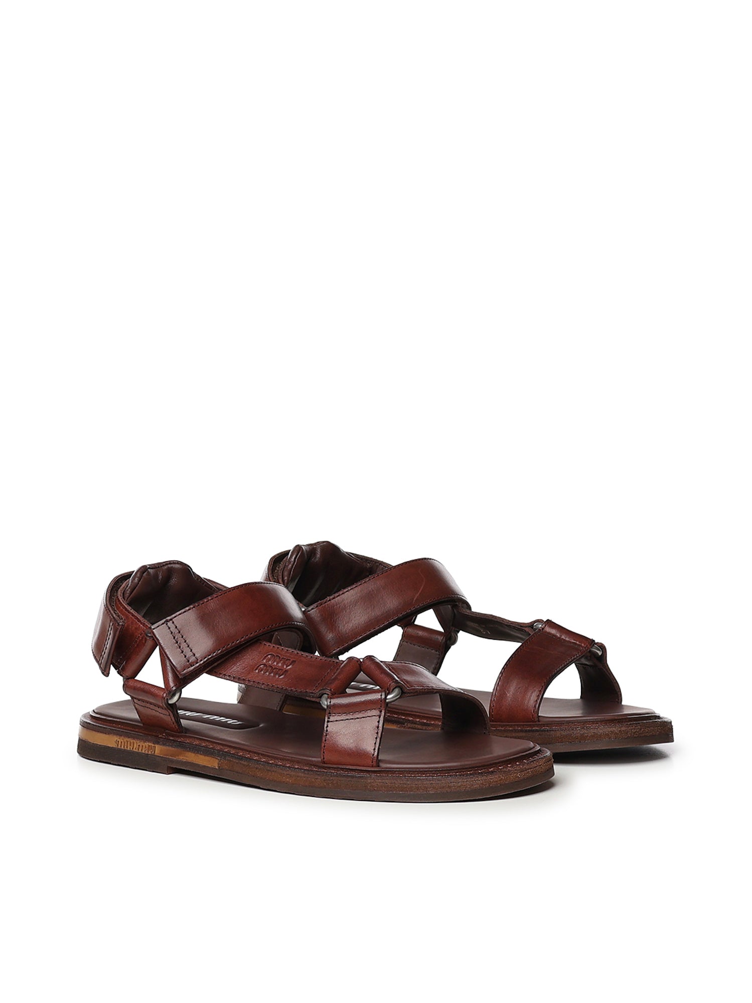 Sandali in pelle 5X724E V69F0201 MIU MIU 