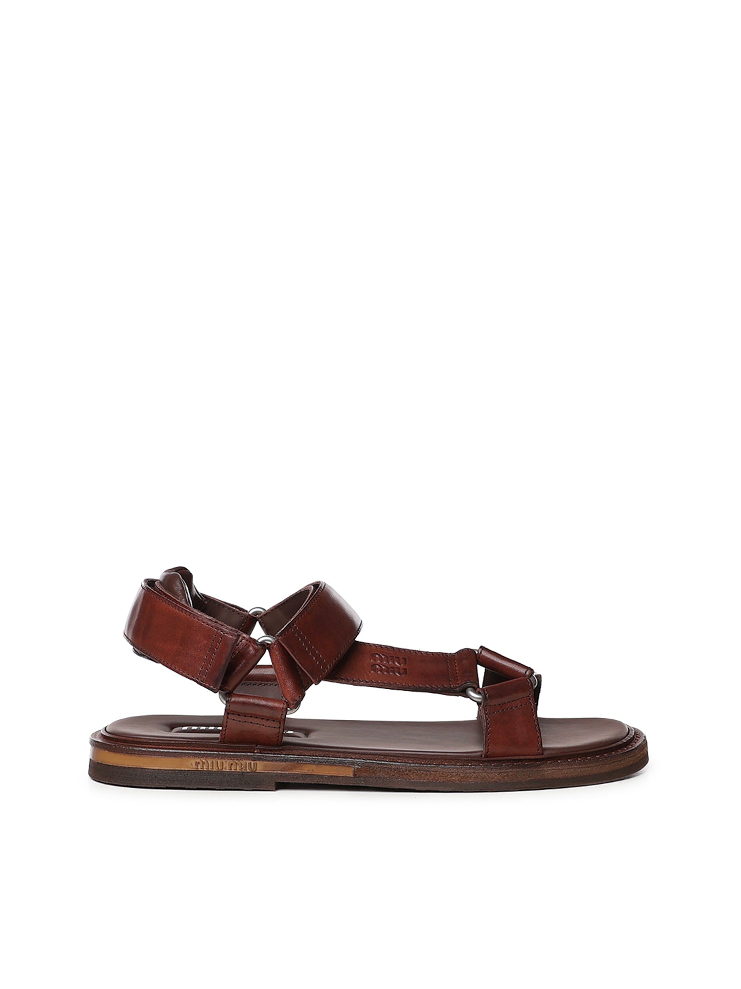 Sandali in pelle 5X724E V69F0201 MIU MIU 