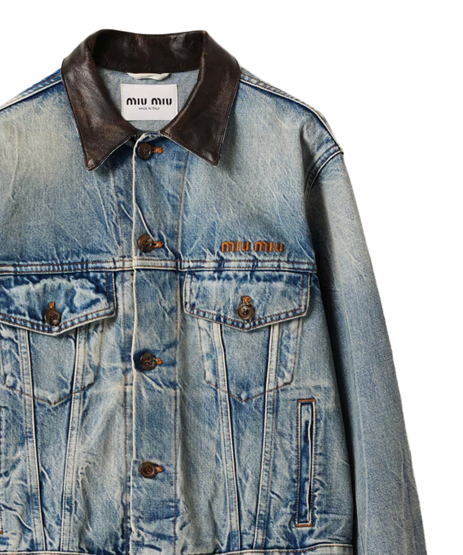 Blouson in denim GWB273 175SF0076 MIU MIU 