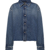 Camicia in denim GWC132 192UF0008 MIU MIU 