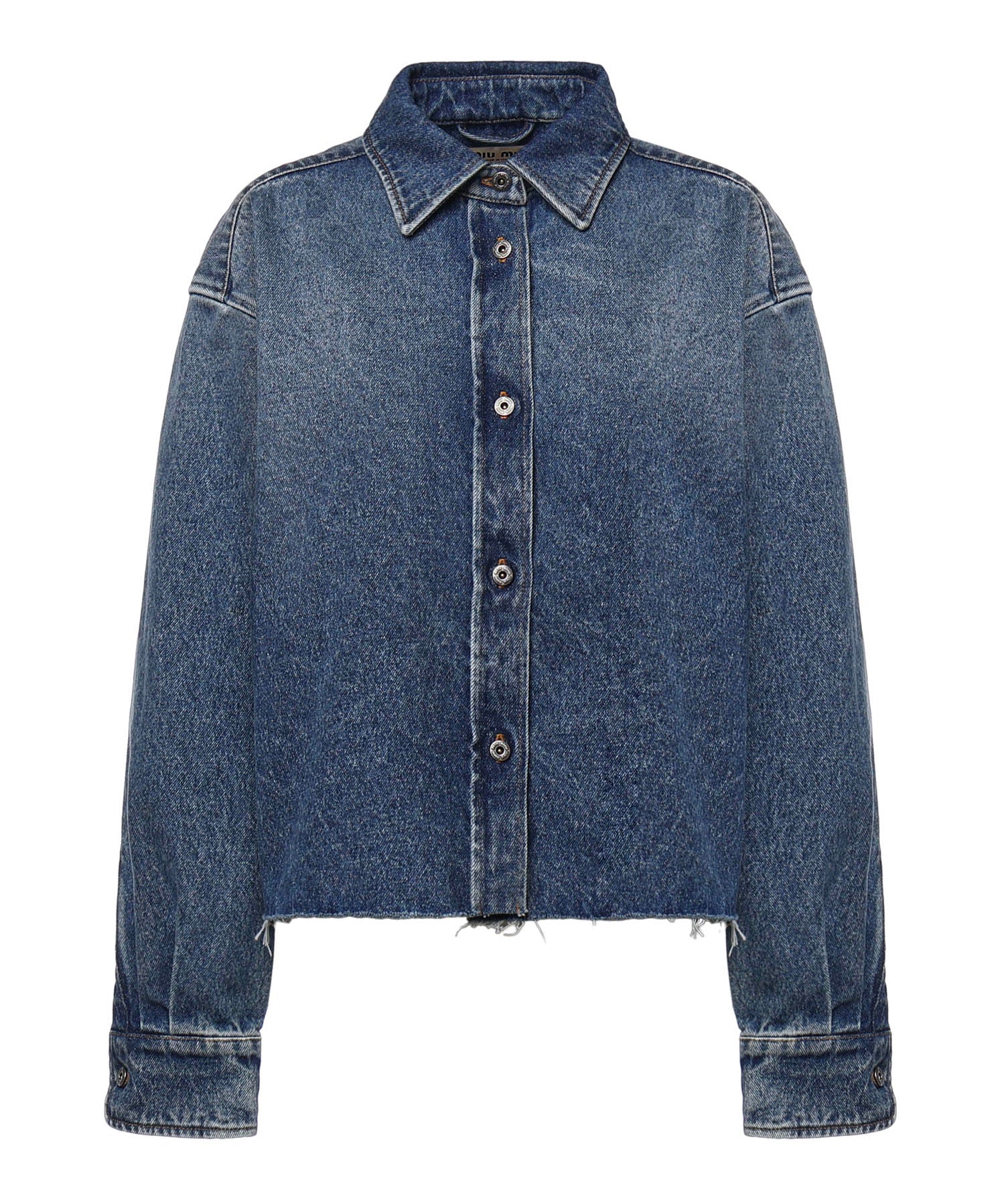 Camicia in denim GWC132 192UF0008 MIU MIU 
