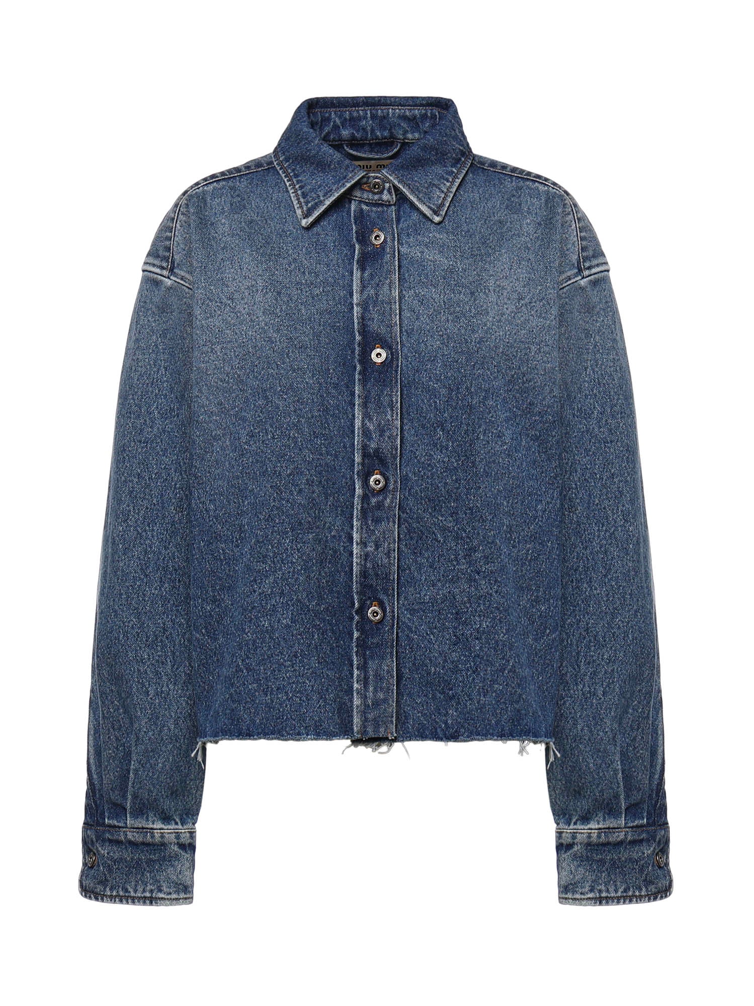Camicia in denim GWC132 192UF0008 MIU MIU 