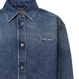 Camicia in denim GWC132 192UF0008 MIU MIU 