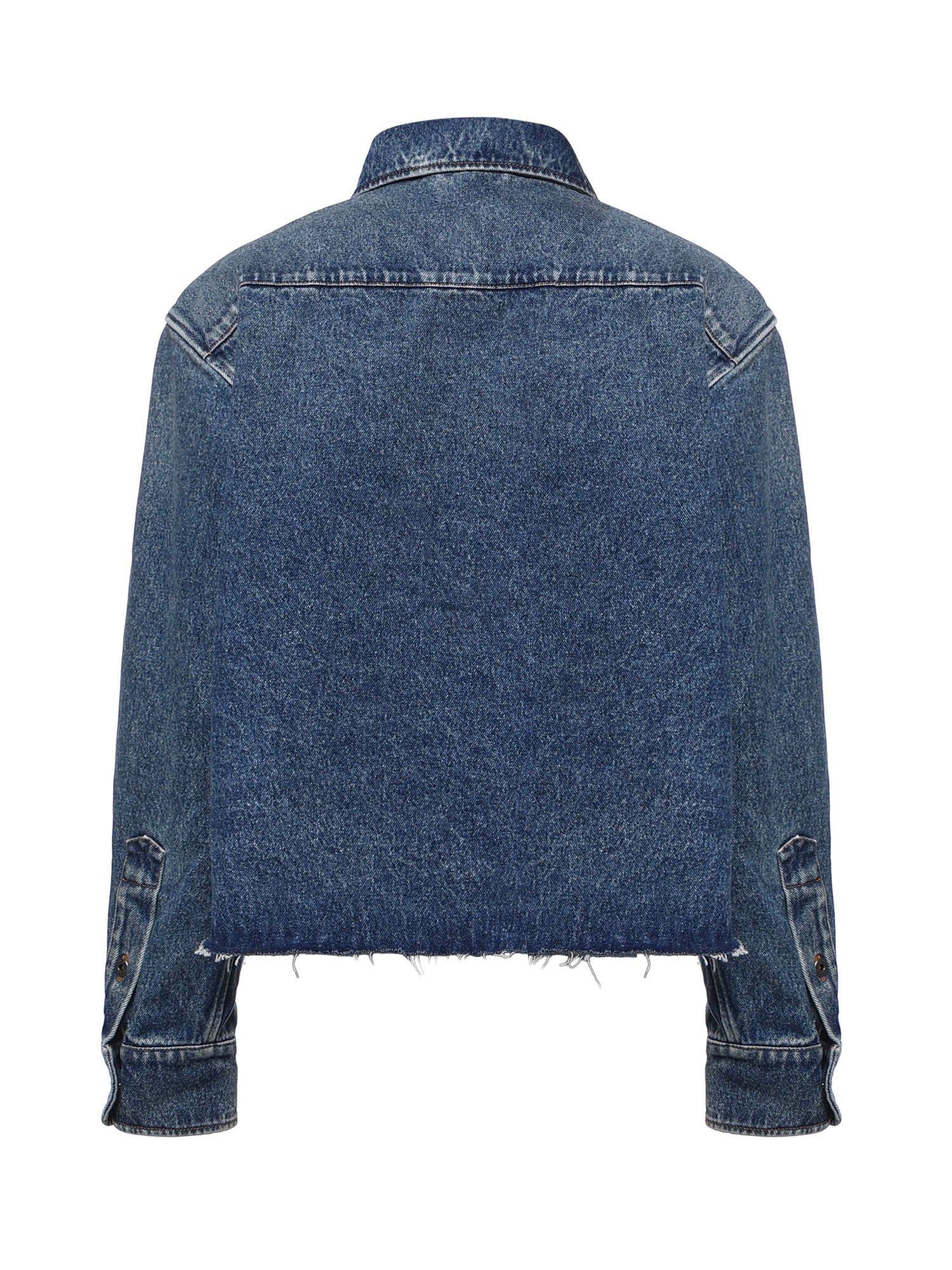 Camicia in denim GWC132 192UF0008 MIU MIU 