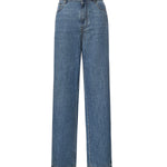 Jeans in chambray con logo GWP394 193KF0013 MIU MIU 