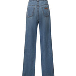 Jeans in chambray con logo GWP394 193KF0013 MIU MIU 