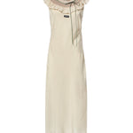 Abito in crêpe marocain con ricami MF6433 19UVF0N6K MIU MIU 