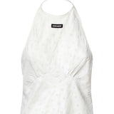 Abito in cady sangallo MF6541 6446F0009 MIU MIU 