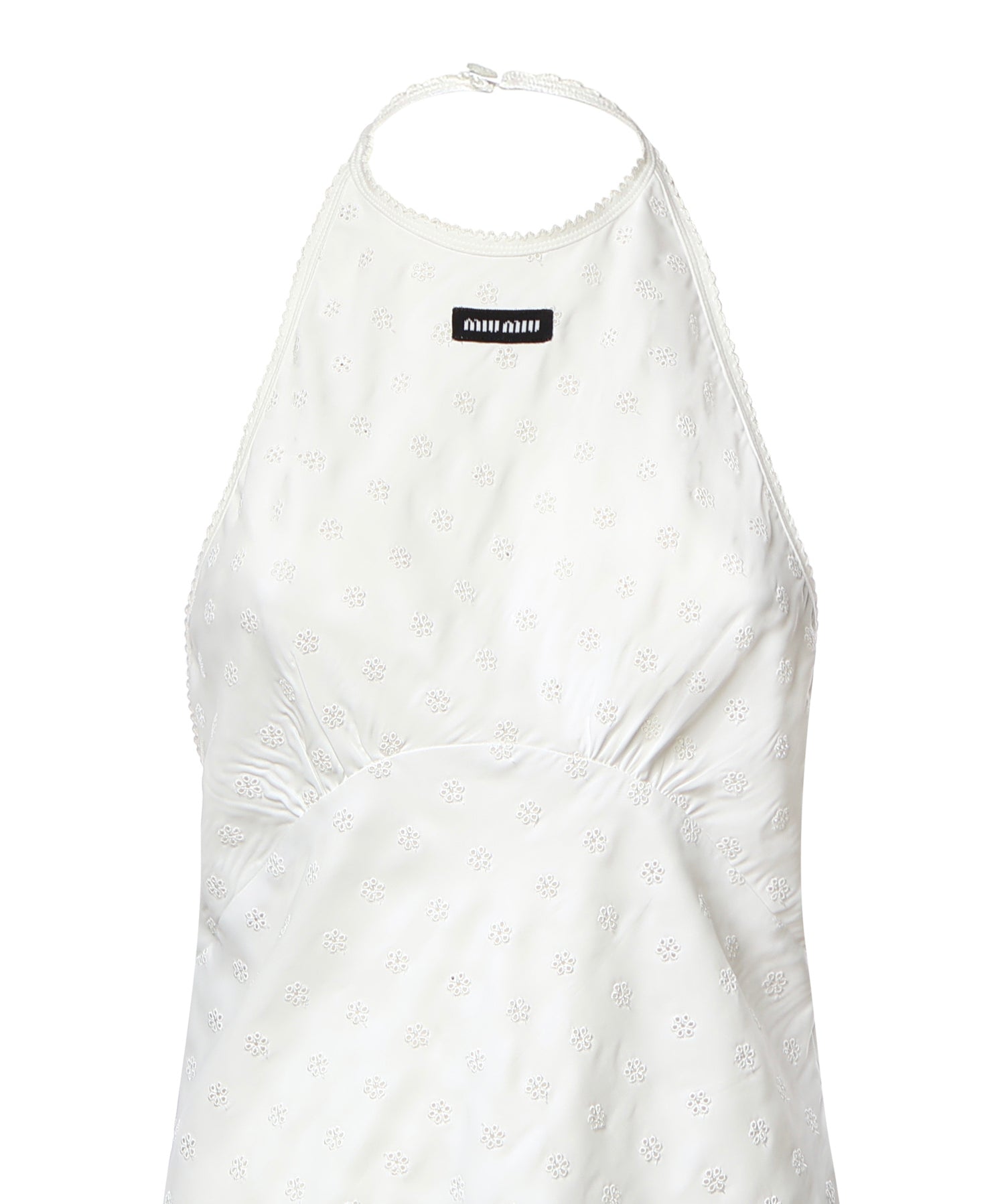 Abito in cady sangallo MF6541 6446F0009 MIU MIU 