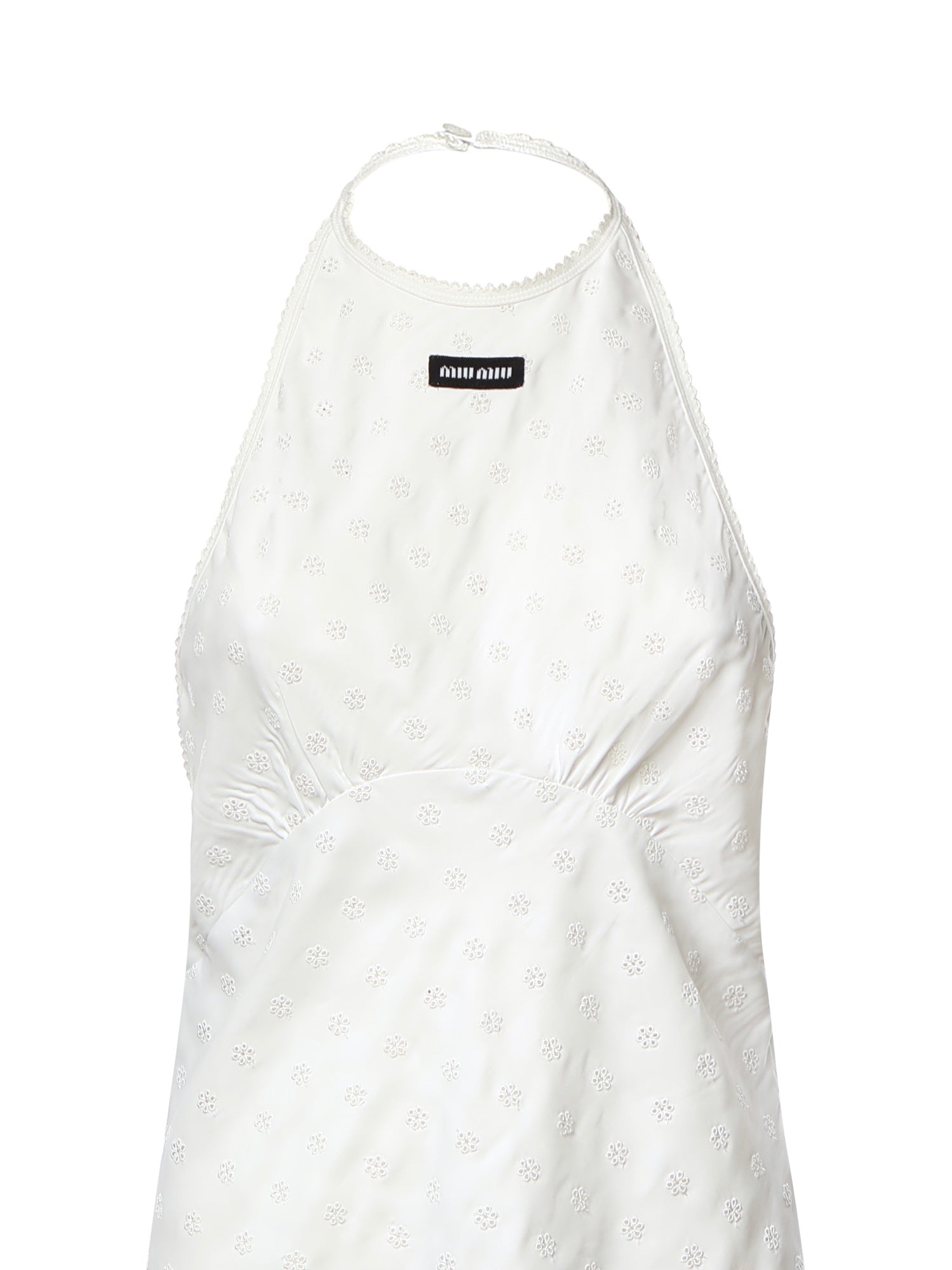 Abito in cady sangallo MF6541 6446F0009 MIU MIU 