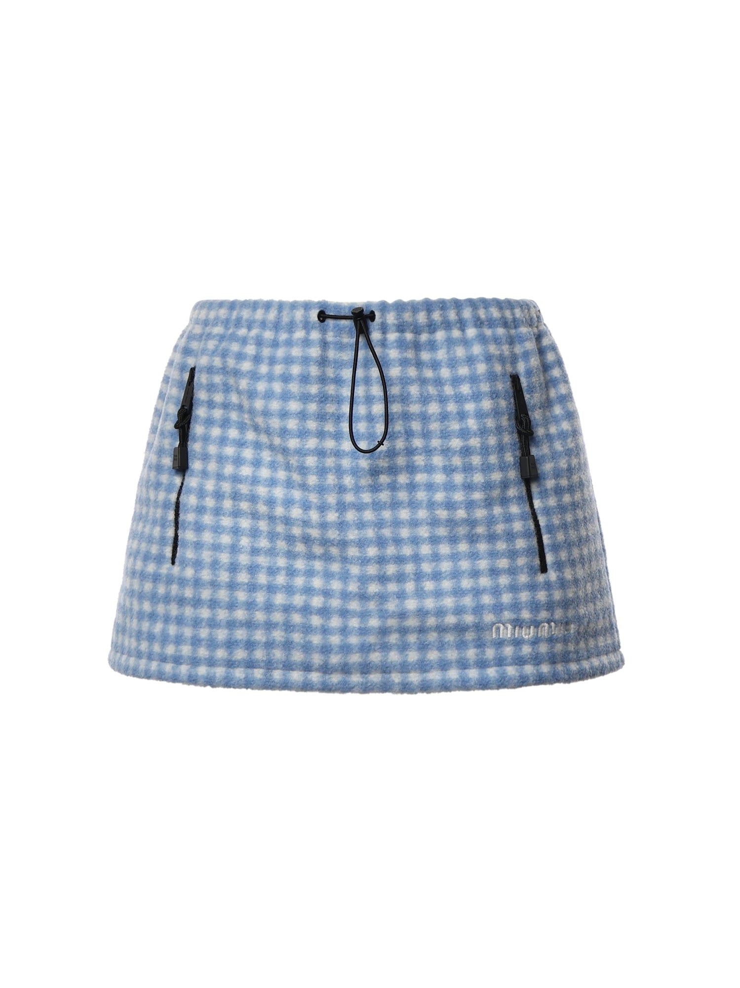 Minigonna in pile vichy MG2518 6375F0UB3 MIU MIU 