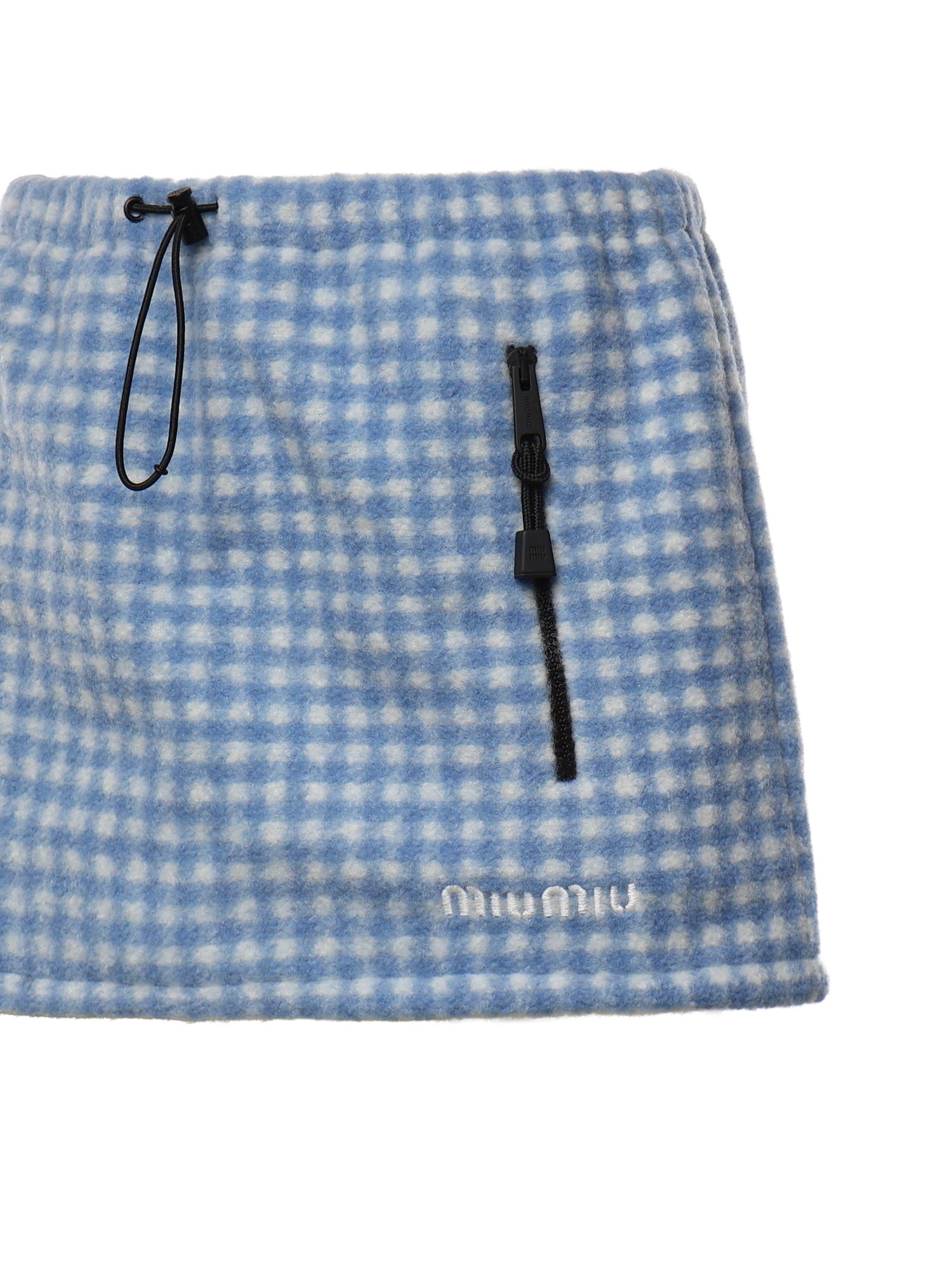 Minigonna in pile vichy MG2518 6375F0UB3 MIU MIU 