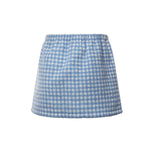 Minigonna in pile vichy MG2518 6375F0UB3 MIU MIU 