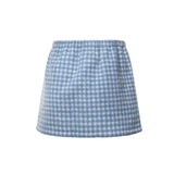 Minigonna in pile vichy MG2518 6375F0UB3 MIU MIU 