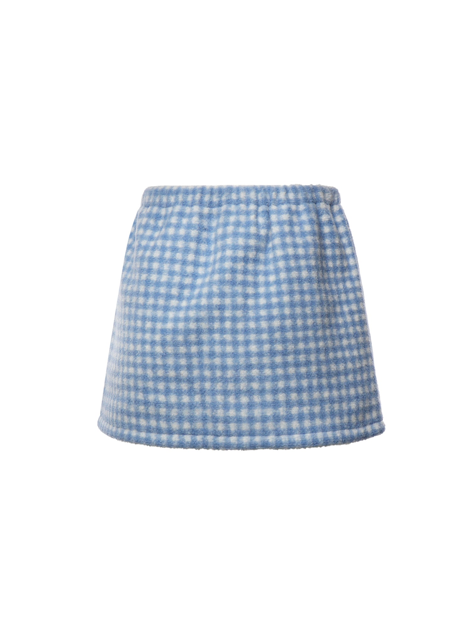 Minigonna in pile vichy MG2518 6375F0UB3 MIU MIU 
