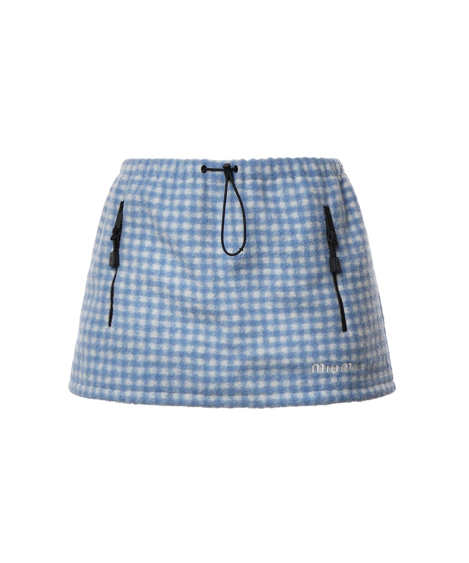 Minigonna in pile vichy MG2518 6375F0UB3 MIU MIU 