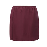 Gonna in lino con logo MG2768 6733F0007 MIU MIU 