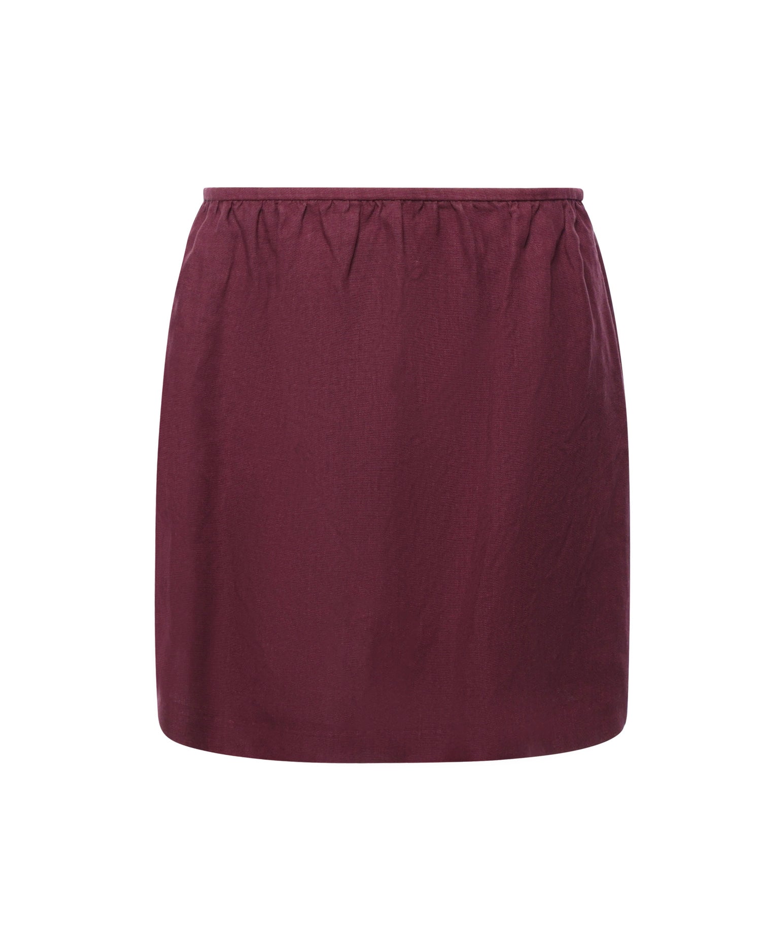 Gonna in lino con logo MG2768 6733F0007 MIU MIU 