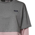 T-shirt in jersey con logo MJL135 17ORF0L5D MIU MIU 