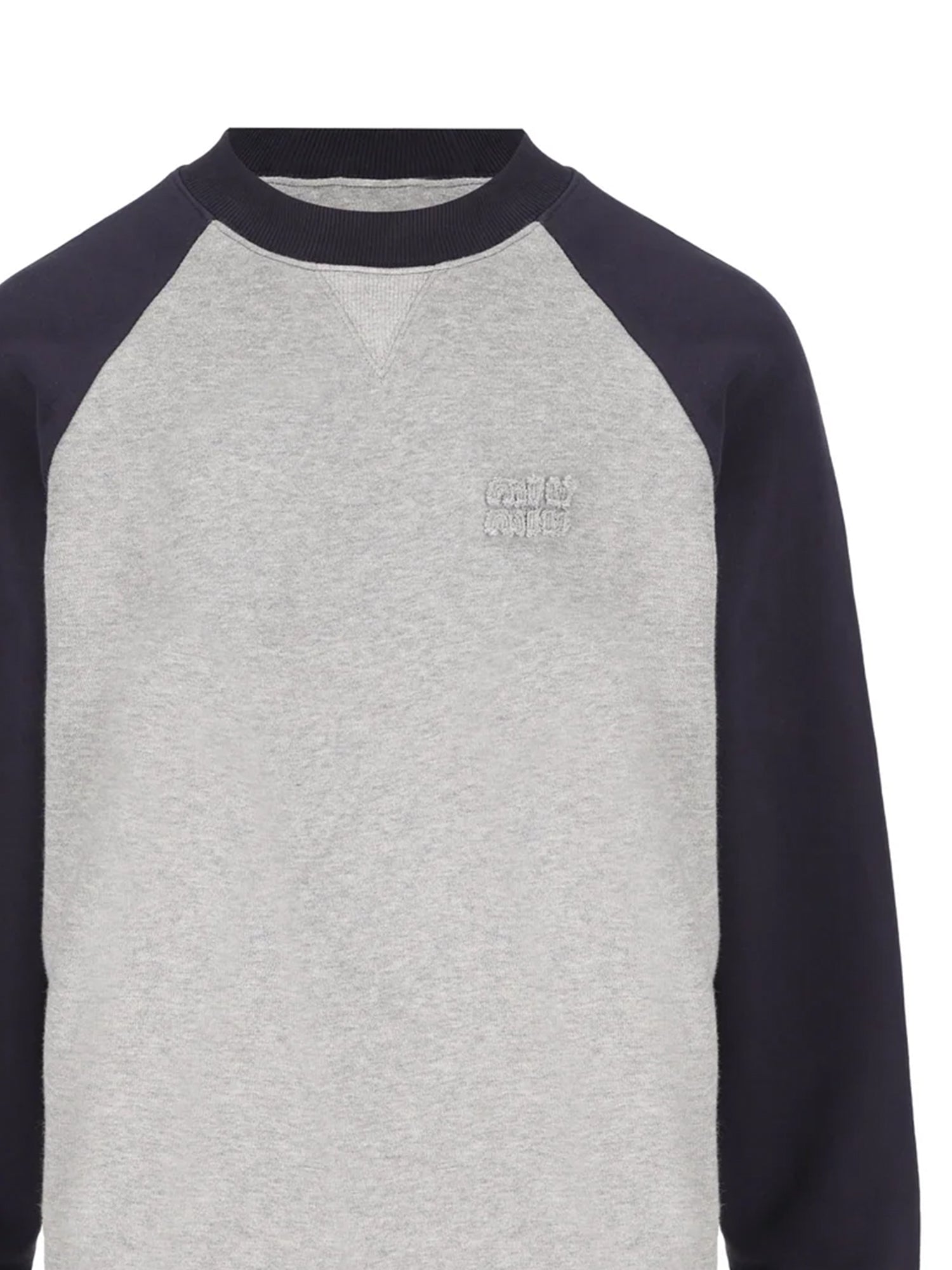 Felpa in cotone con logo MJLA56 192PF0MZQ MIU MIU 