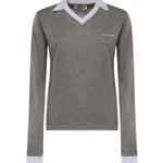 T-shirt in jersey con logo MJLA57 192QF052N MIU MIU 