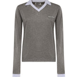 T-shirt in jersey con logo MJLA57 192QF052N MIU MIU 