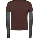 T-shirt in jersey con logo MJLA74 17ORF03YR MIU MIU 