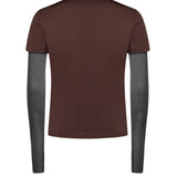 T-shirt in jersey con logo MJLA74 17ORF03YR MIU MIU 