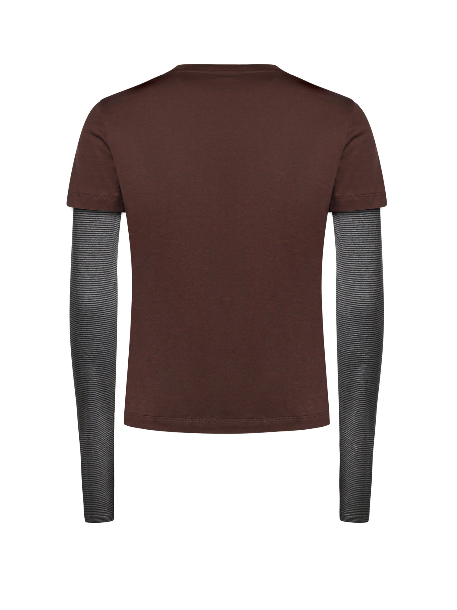 T-shirt in jersey con logo MJLA74 17ORF03YR MIU MIU 