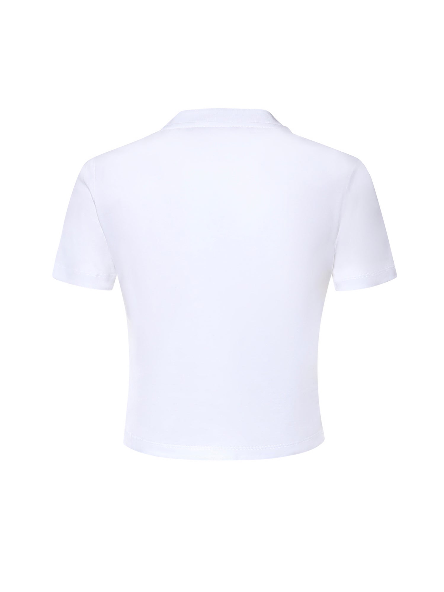 T-shirt in jersey con logo MJNA45 6398F0009 MIU MIU 