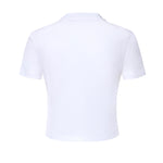T-shirt in jersey con logo MJNA45 6398F0009 MIU MIU 