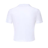 T-shirt in jersey con logo MJNA45 6398F0009 MIU MIU 