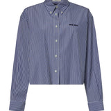 Camicia in popeline con logo MK2047 195DF098Z MIU MIU 