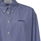 Camicia in popeline con logo MK2047 195DF098Z MIU MIU 