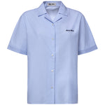 Camicia in vichy con logo MK2048 197IF0UB3 MIU MIU 