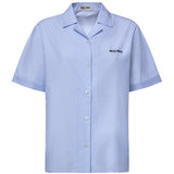 Camicia in vichy con logo MK2048 197IF0UB3 MIU MIU 