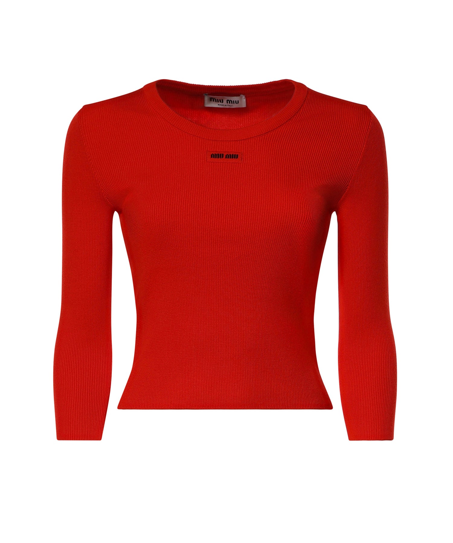 Maglia girocollo in cotone MML05V 1902F0049 MIU MIU 