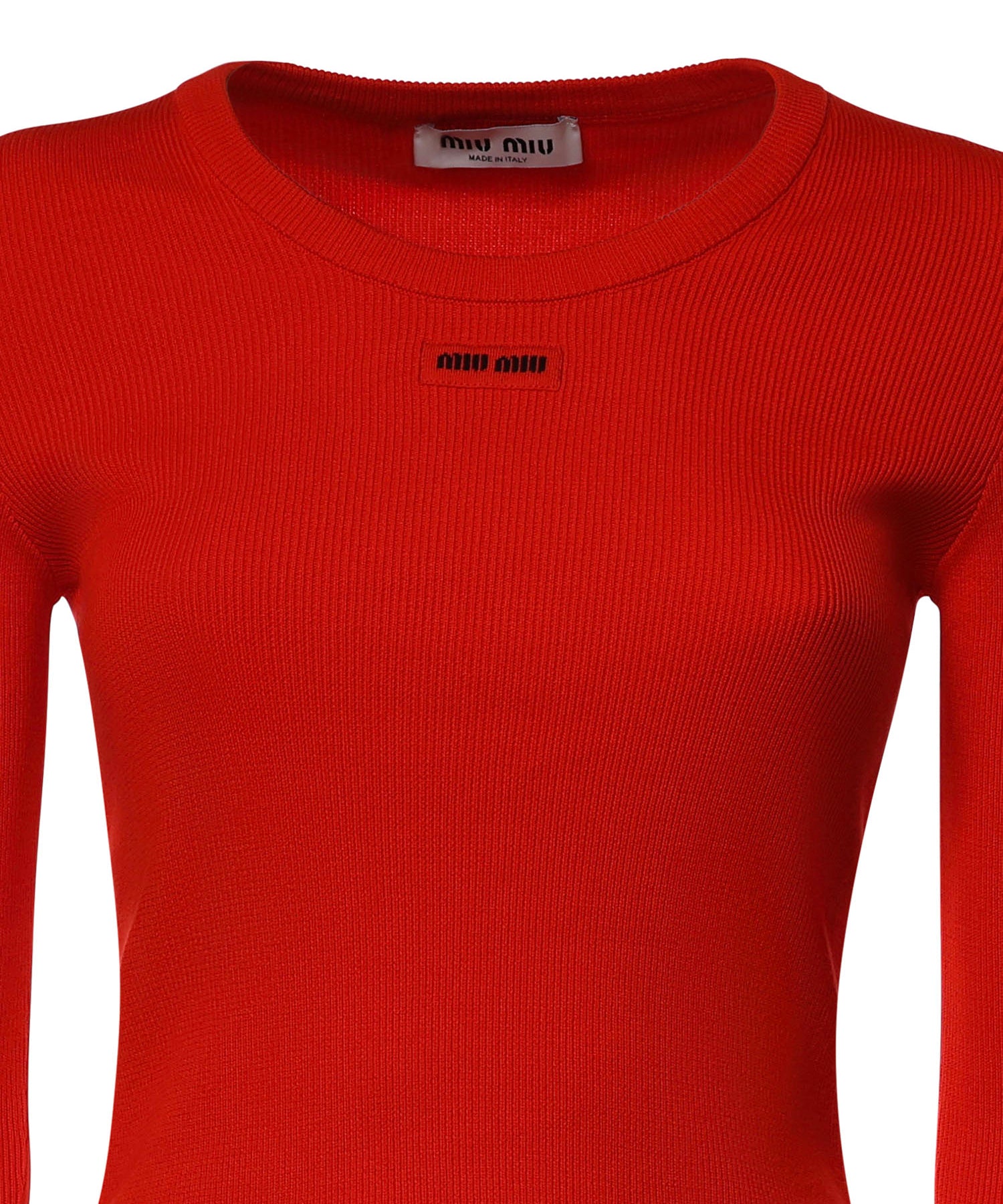 Maglia girocollo in cotone MML05V 1902F0049 MIU MIU 