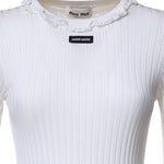 Maglia girocollo in seta MML06T 191XF0009 MIU MIU 