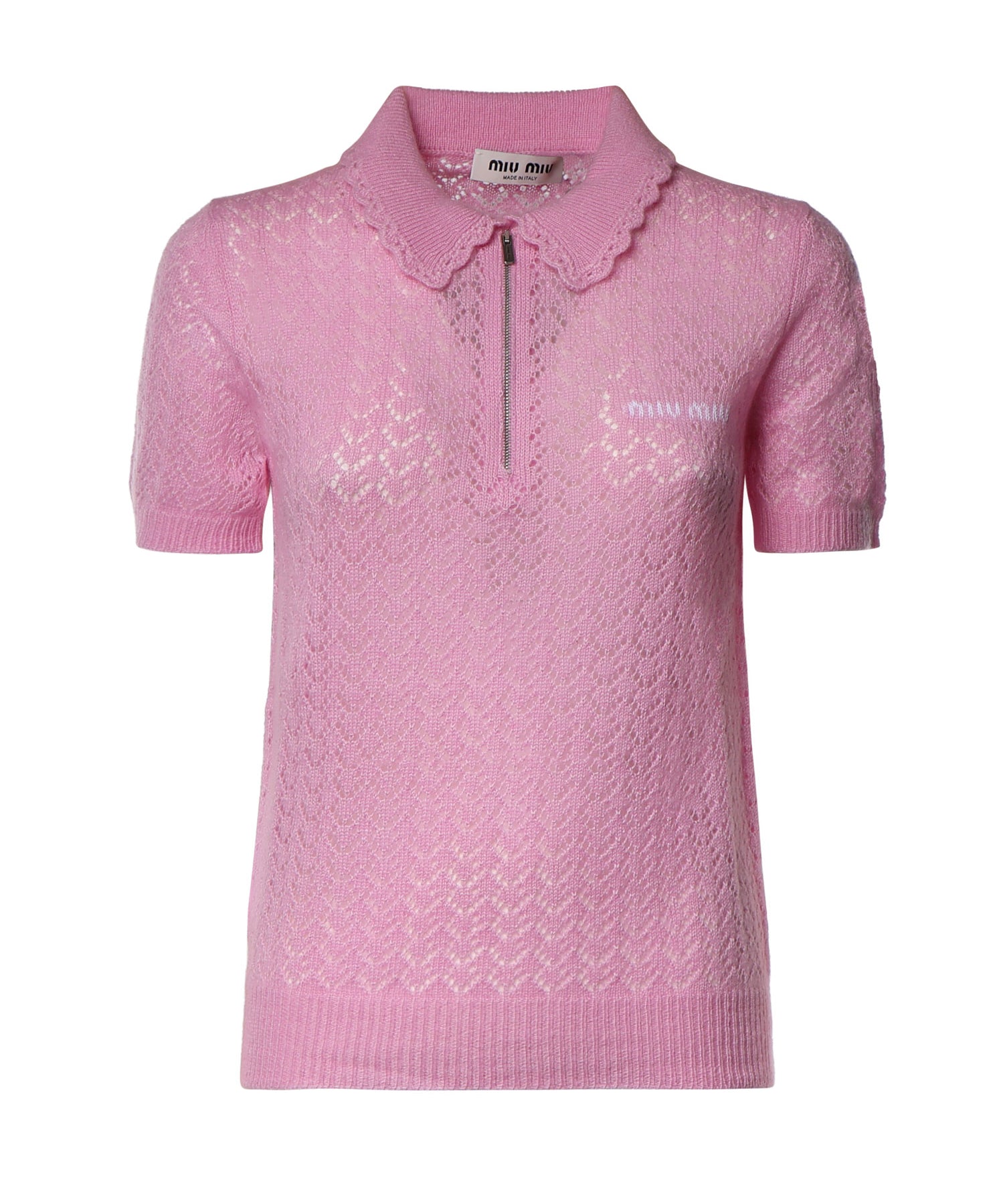 Polo in cashmere e seta MML07X 6065F0028 MIU MIU 