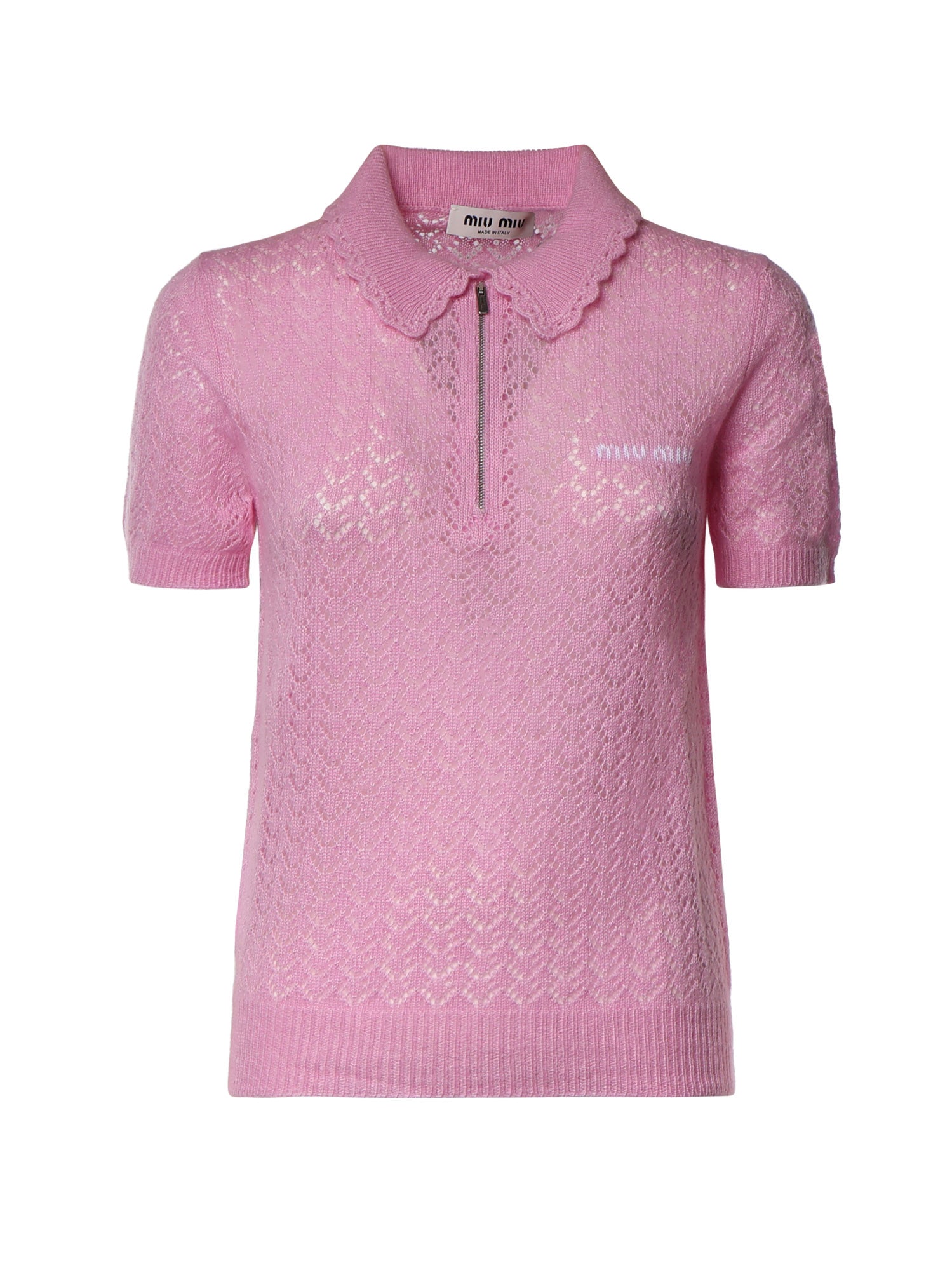 Polo in cashmere e seta MML07X 6065F0028 MIU MIU 