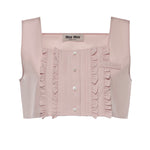 Top in popeline MT2245 10RGF0E18 MIU MIU 